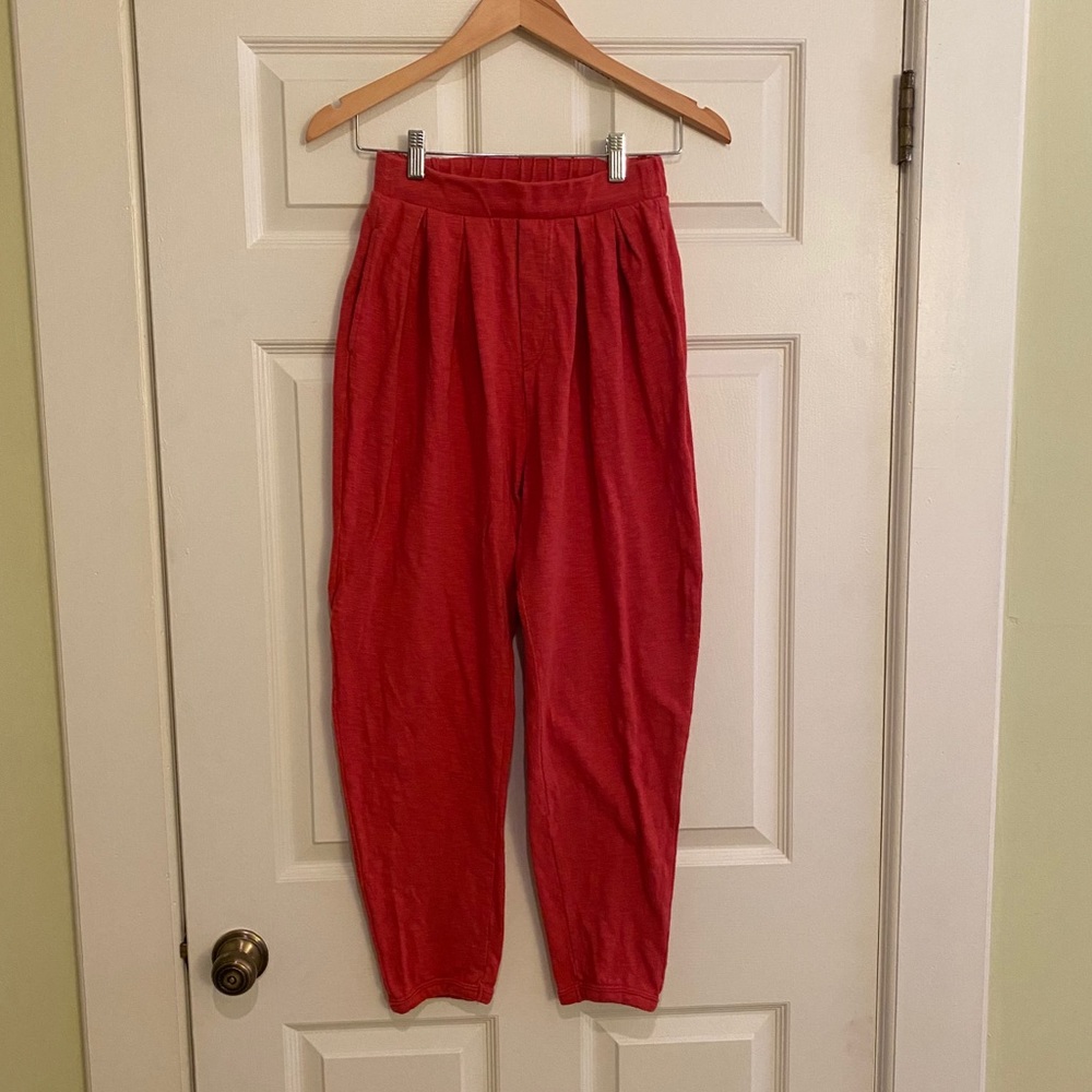 Free People Washed Red Track Pants & Joggers Set - Picture 6 of 10